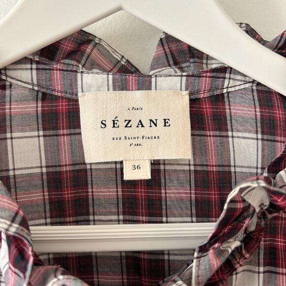Sezane Cotton Solange Shirt Blouse - Picture 9 of 10